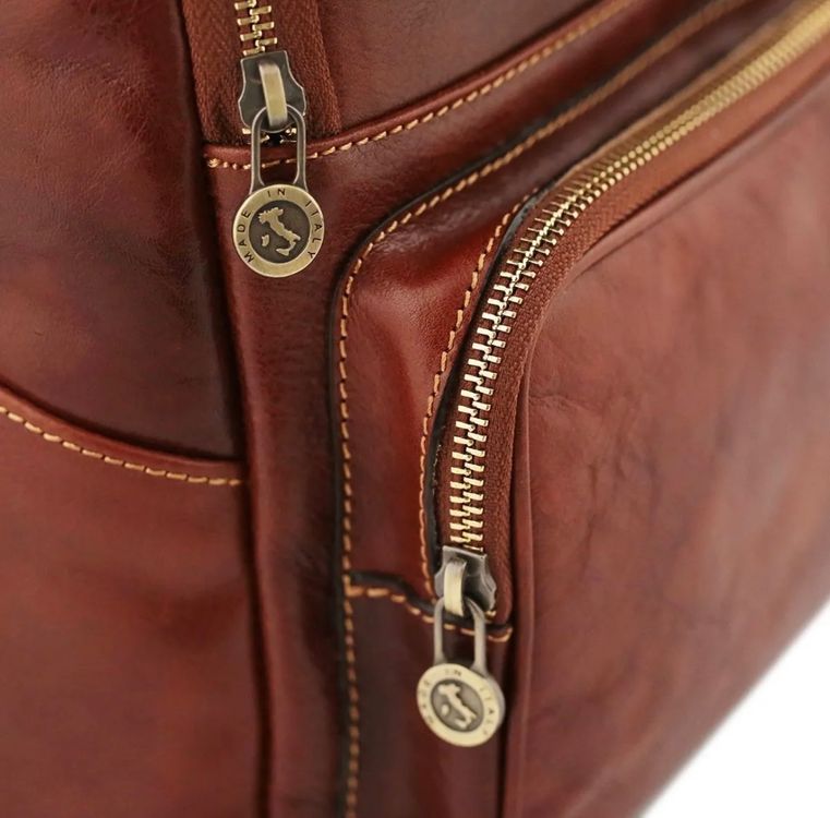 Zaini: Lederrucksack Venezia - Farbe: Braun – Nuovo e nell'imballaggio originale da Wittenbach venduto da WWW.DRILUBAGS.CH 2
