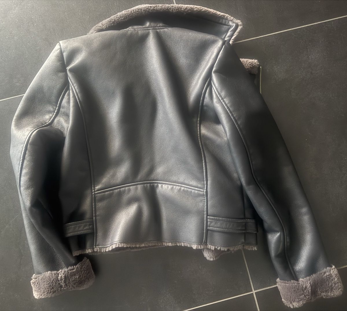 Mango Giacche: MNG Leder Jacke, Kunstleder mit Teddyfutter, Gr. S – Nuovo (secondo la descrizione) da Bilten venduto da and_6hjn 1