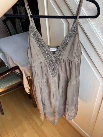⭐️Pull&Bear Kleid Braun mit Pailletten Gr. S Neu