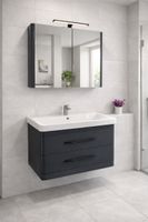 Neues Badmöbel mit Spiegelschrank 80 cm breit