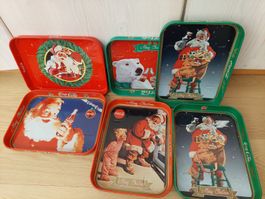 6x Vassoi vintage Coca Cola Natale🎅🎄