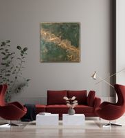 Bild - Nostalgisches Gold 100x100
