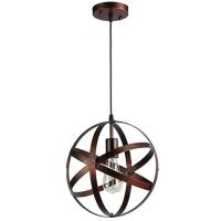 NEU Braune Industrielle Vintage Hängelampe 30cm