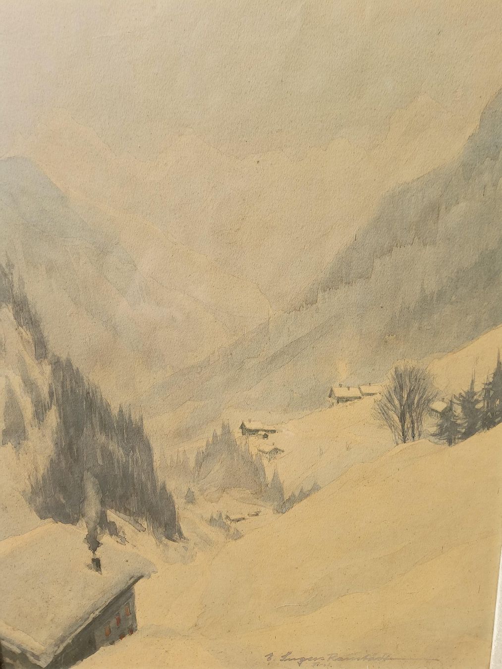 Dipinti: Emil Seeger Ranstädt Tirol - Winterlandschaft – Usato da Altstätten SG venduto da GGsGameshop 1