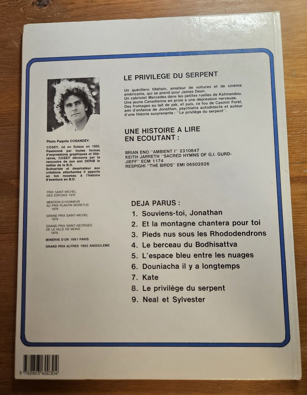 Comics: Jonathan N 8  (T.B.E.) Le privilège du serpent – Gebraucht aus Prévonloup von bitume1975 1