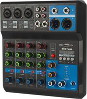 Mini Audio DJ Mixer Soundboard Konsolensystem Bluetooth 48V