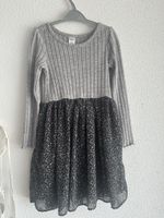 OshKosh Kleid Gr. 6/6X, Langarm, Grau/Schwarz