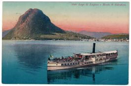 Lago di Lugano, SS ITALIA, circolata 1926
