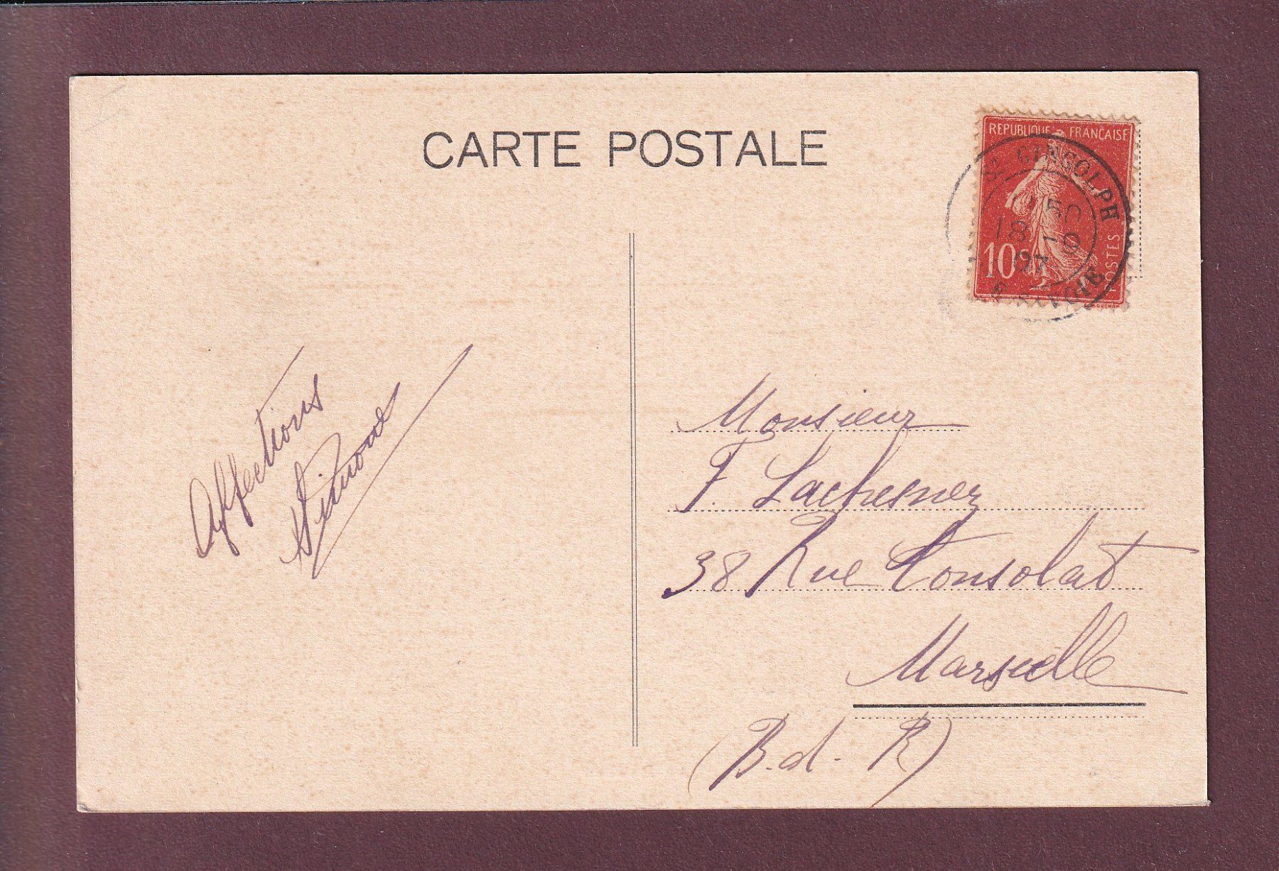 Cartoline postali: BARQUE du lac Léman - Clair de lune - 1907 – Usato da Pully venduto da nicecards 1