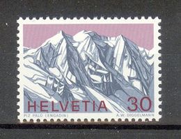 1970, Sondermarke Schweizer Alpen **