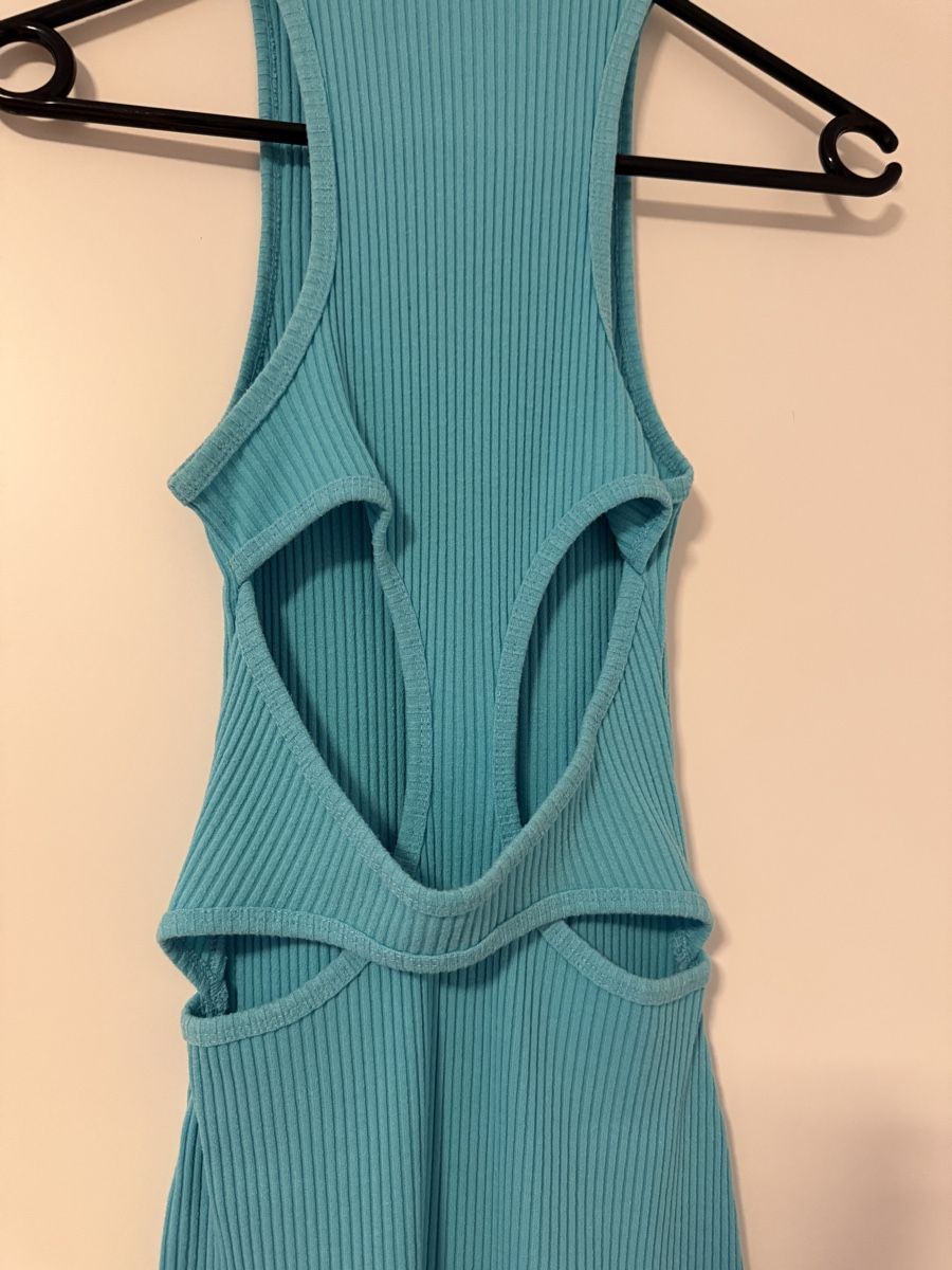 H&M Kleider: Türkises Cut-Out-Kleid – Gebraucht aus Villigen von Liviaange 2