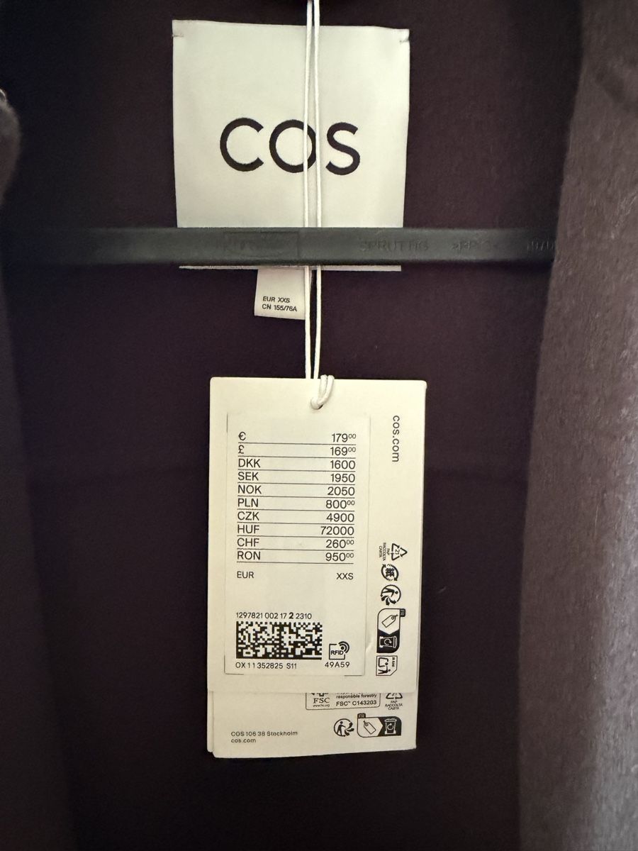 Cos Cappotti: Manteau marron COS – Nuovo e nell'imballaggio originale da Le Landeron venduto da lea_b7hs 1