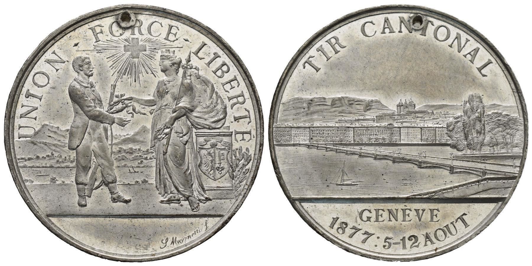 Tutti i francobolli: Genf 1877  PB/SN  R:613  /385 – Usato da Trimbach venduto da Solothurn1