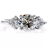 Bague en or blanc et diamants Trilogy