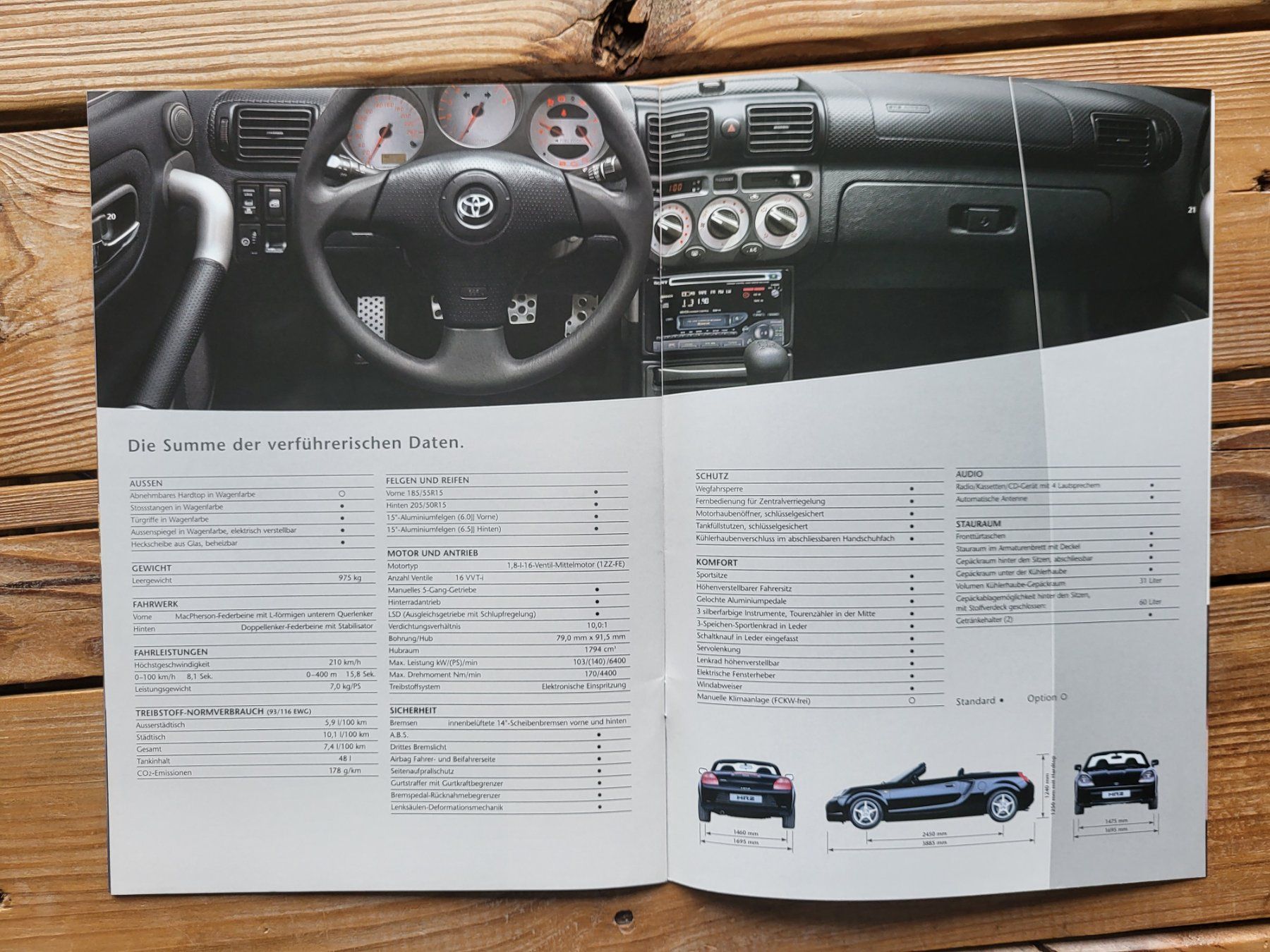 Toyota Dokumente: Toyota MR 2 2001 Prospekt / Katalog – Neu (gemäss Beschreibung) aus Aefligen von bassman07 2