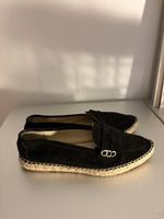 Navyboot Leder Espadrilles Loafers, Grösse 39