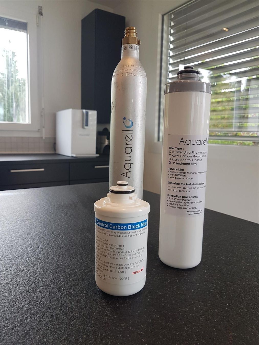 Armaturen: fontaine à eau Aquarello SODA1 – Neu und originalverpackt aus Murten von Aquarello 5