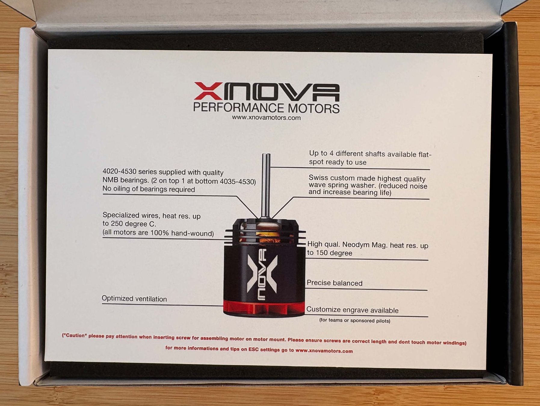 Motori: BrushlessMotor Xnova 4025-1120KV 1.5Y – Nuovo e nell'imballaggio originale da Frick venduto da TOMAPO 1