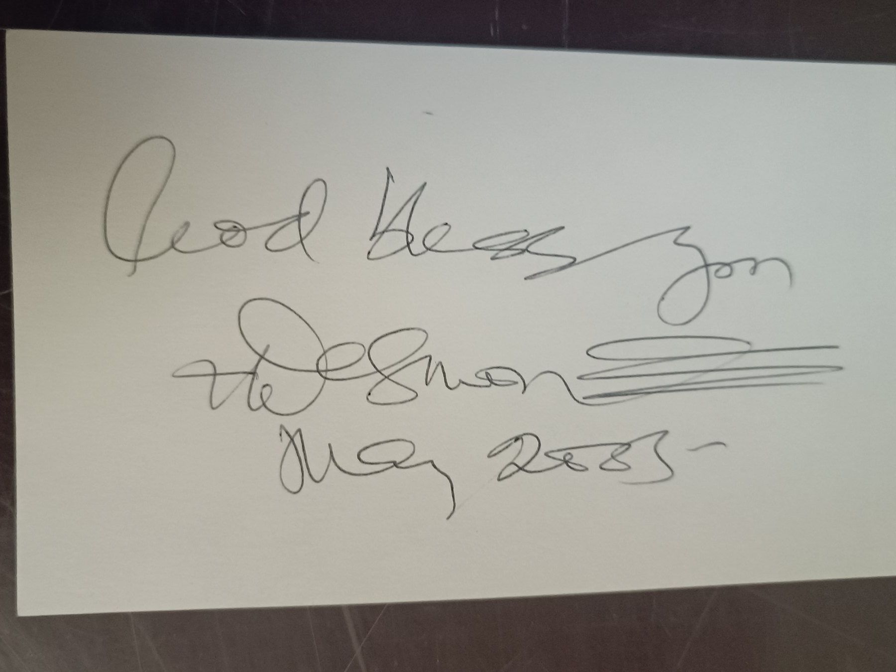 Autogramme: Desmond Tutu - handsigniert – Gebraucht aus Menziken von Artographs
