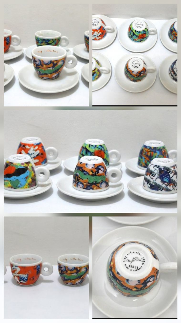 Illy Tazze: 9 Set - Illy Collection Kaffeetassen Sammlung – Usato da Meierskappel venduto da stadlin87 2