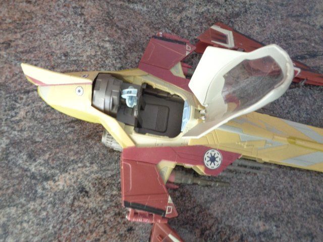 Hasbro Giocattoli: Star Wars Hasbro Jedi Fighter Obi Wan. – Usato da sargans venduto da Angamar 2