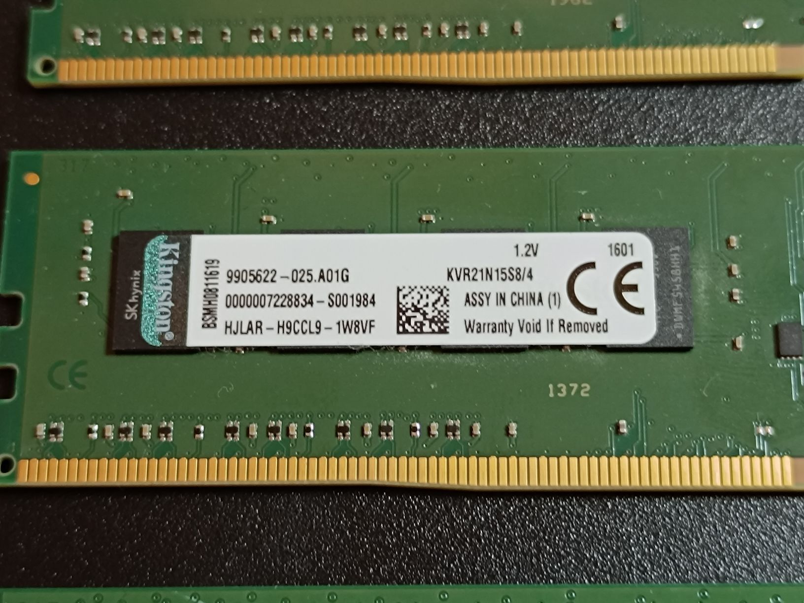 Kingston Memory / RAM: Kingston Ram DDR4 4x 4Gb  – Gebraucht aus Vucherens von vihor 2