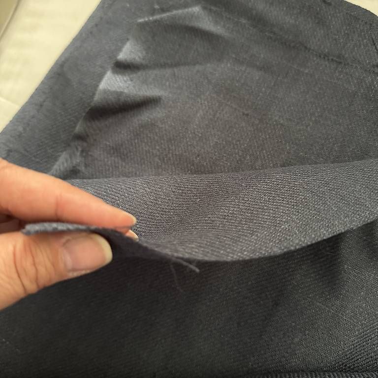 Stoffe: Stoff: Hanf-Leinen in bläulichem Grau – Neu und originalverpackt aus Muttenz von einfach-schoen 1