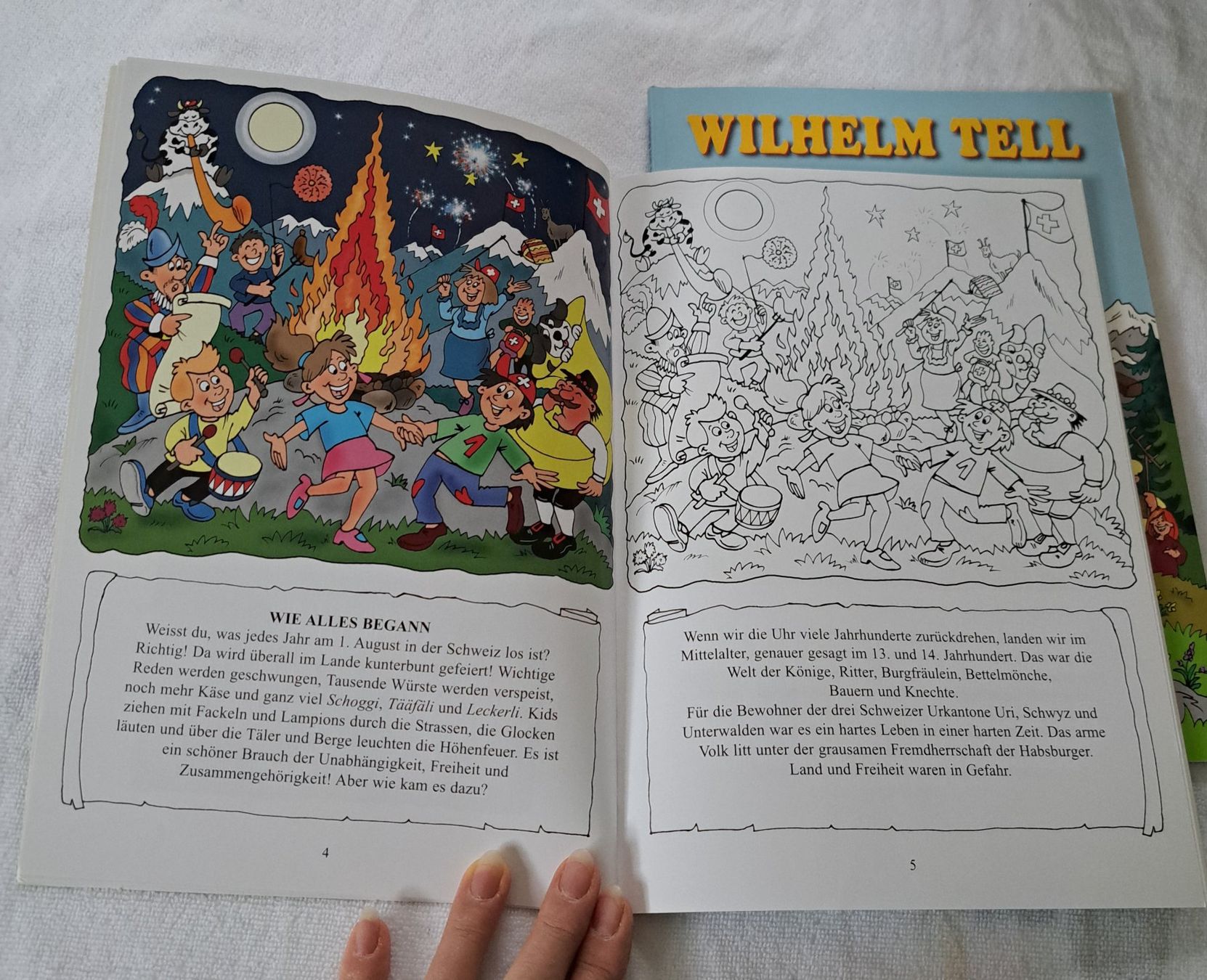 Libri: 2 Malbücher von Wilhelm Tell – Nuovo (secondo la descrizione) da Uitikon Waldegg venduto da Smeragol 3