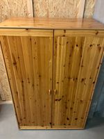 Kleiderschrank aus Holz Kiefer, 2-türig Holzmöbel Schrank
