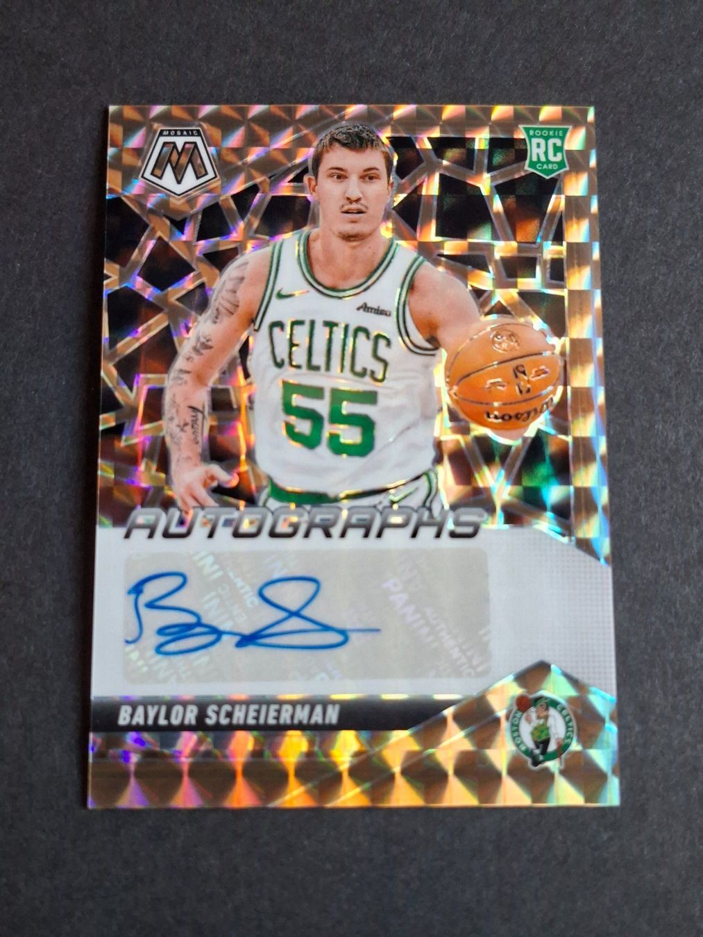 Nba Carte collezionabili: Baylor Scheiermann RC Auto Bronze /75 Mosaic 24-25 Celtics – Usato da Olten venduto da cweb