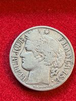 Frankreich 1 Franc 1894-Silbermünze 900/1000