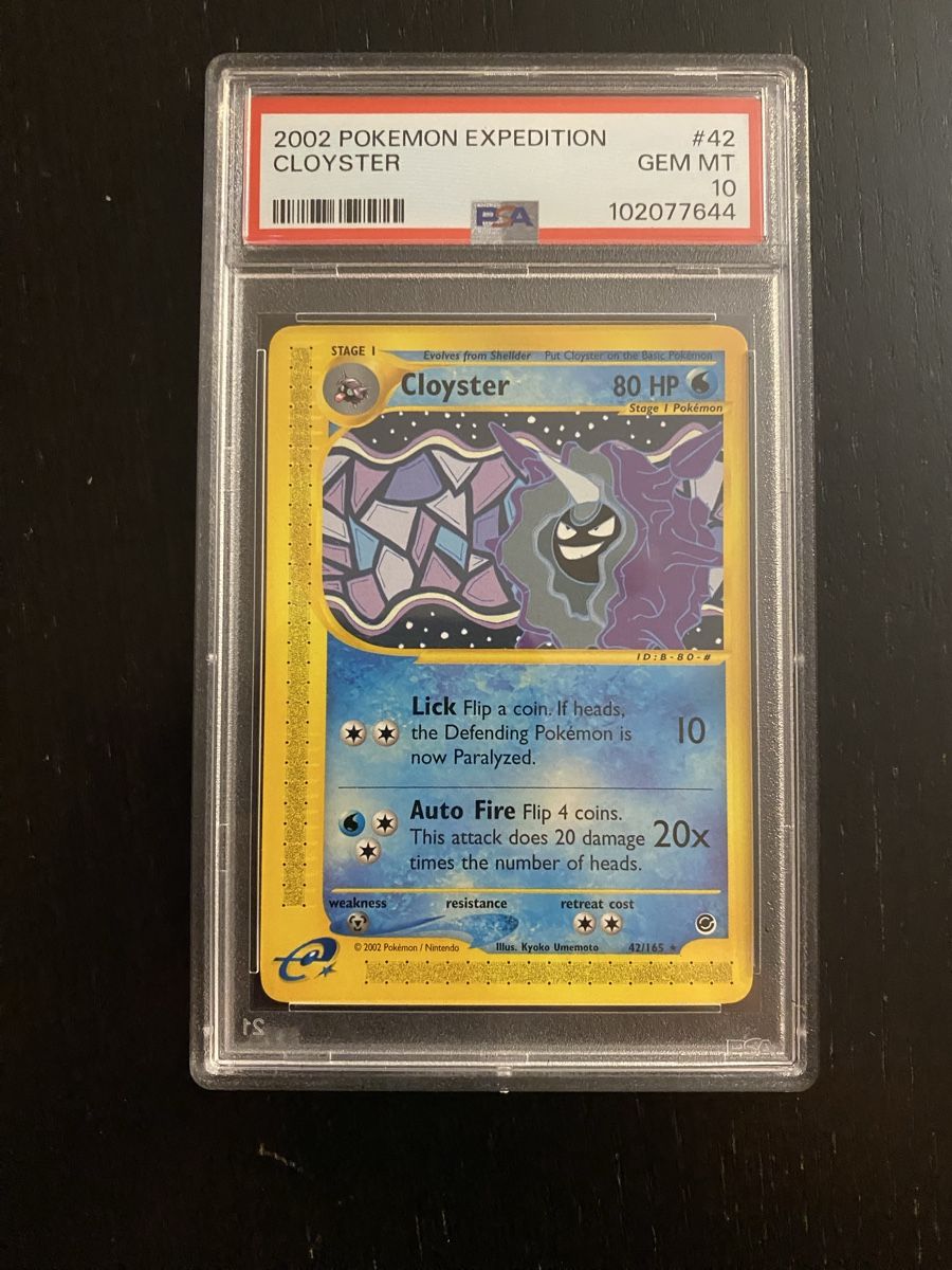 Pokémon Carte collezionabili: PSA10 Cloyster #42 - Expedition 2002 – Nuovo (secondo la descrizione) da Unterentfelden venduto da KoolAid-WhiTe