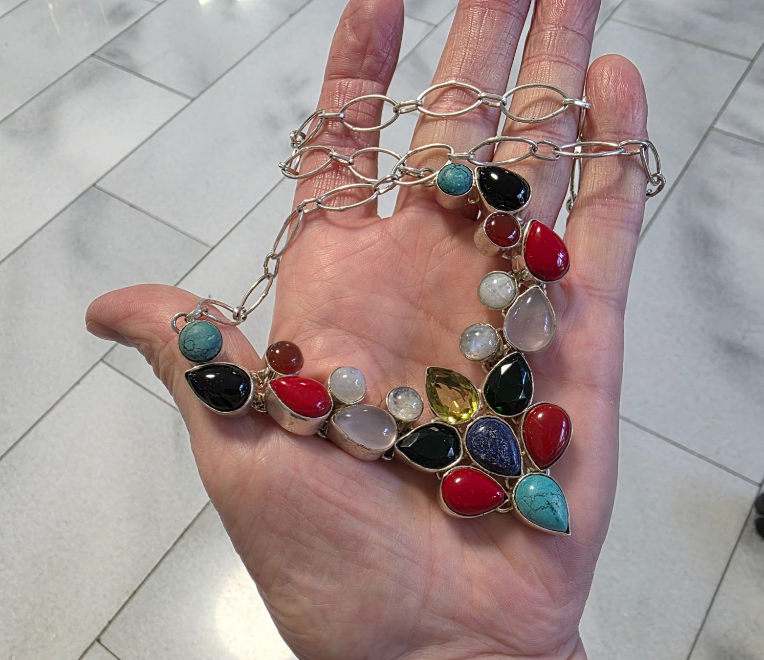 Catenine: Silber Collier für den Sommer – Nuovo (secondo la descrizione) da Zürich venduto da Bieter04 7