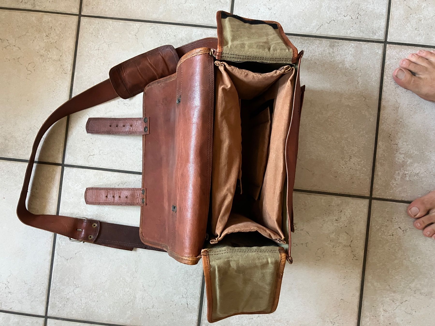Sacs: Ledertasche braun Kamera – Neuf (Voir description) à Knonau par fiomuckel 3