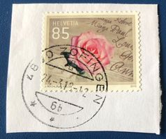Frei- & Werbemarken Vollgestempelt mit Papier