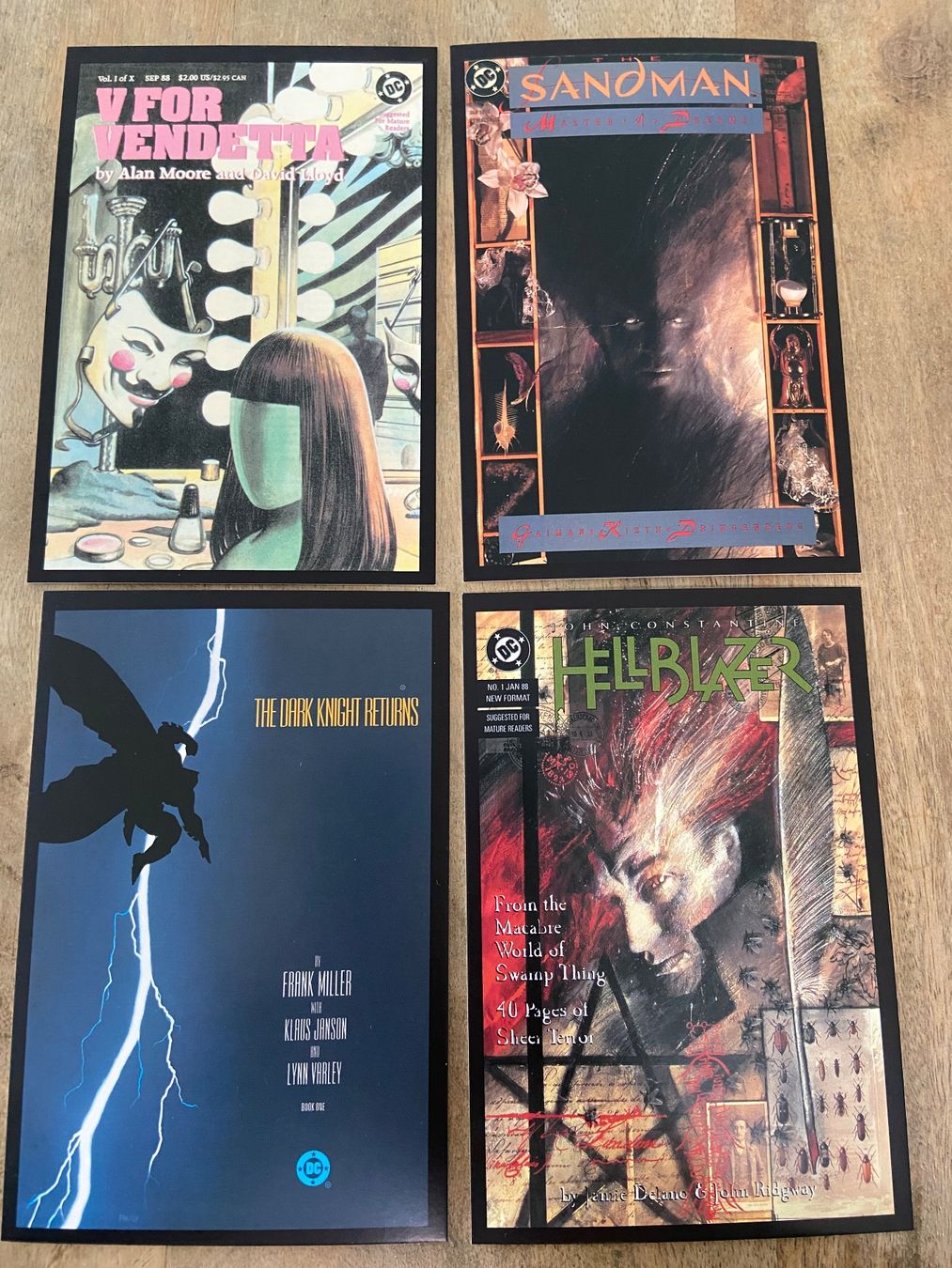 Cartoline postali: 4 Postkarten DC Comic Cover Ak neu – Nuovo (secondo la descrizione) da Luzern venduto da waterfront1