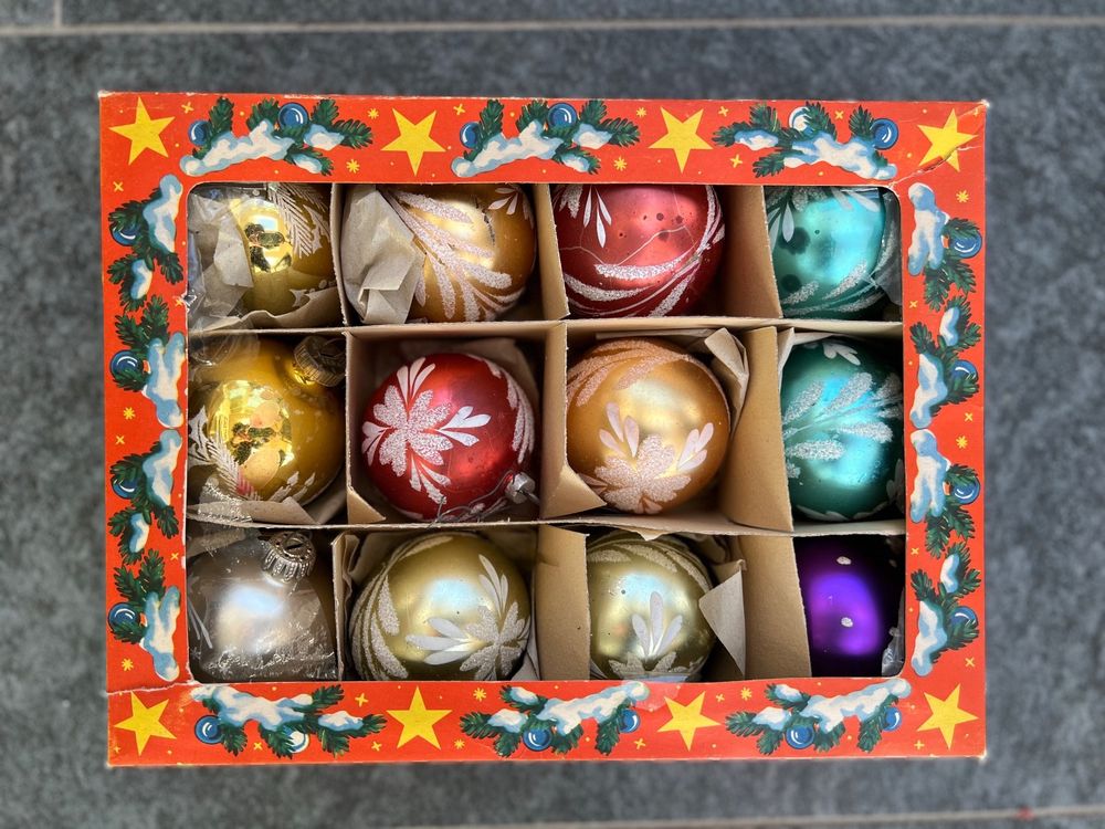 Sale! Weihnachtskugeln West Germany Weihnachtsschmuck 60er Kaufen auf