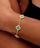 14K Vergoldet Armbänder Cubic Zirkonia