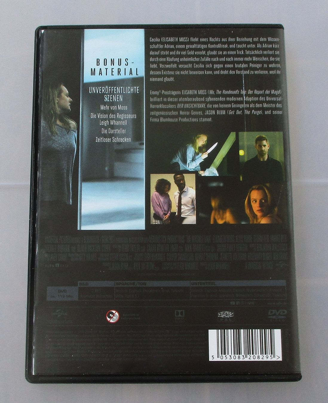 Tutti i DVDs: DER UNSICHTBARE - Elisabeth Moss – Usato da Wattwil venduto da Muriel10 1