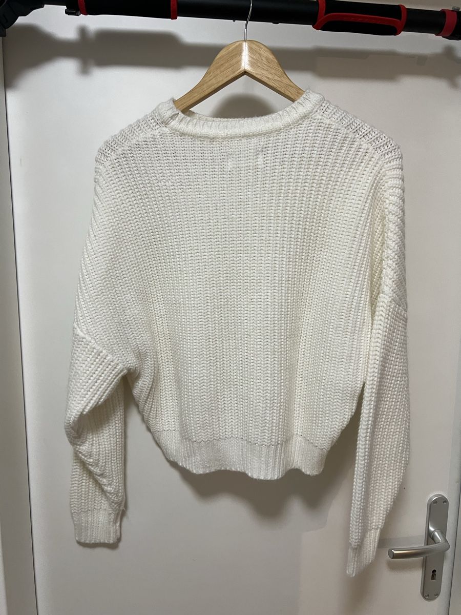 Pullover & Sweatshirts: Even&Odd Pullover weiss Grobstrick Rundhalsausschnitt – Gebraucht aus Lachen SZ von cotico91 1