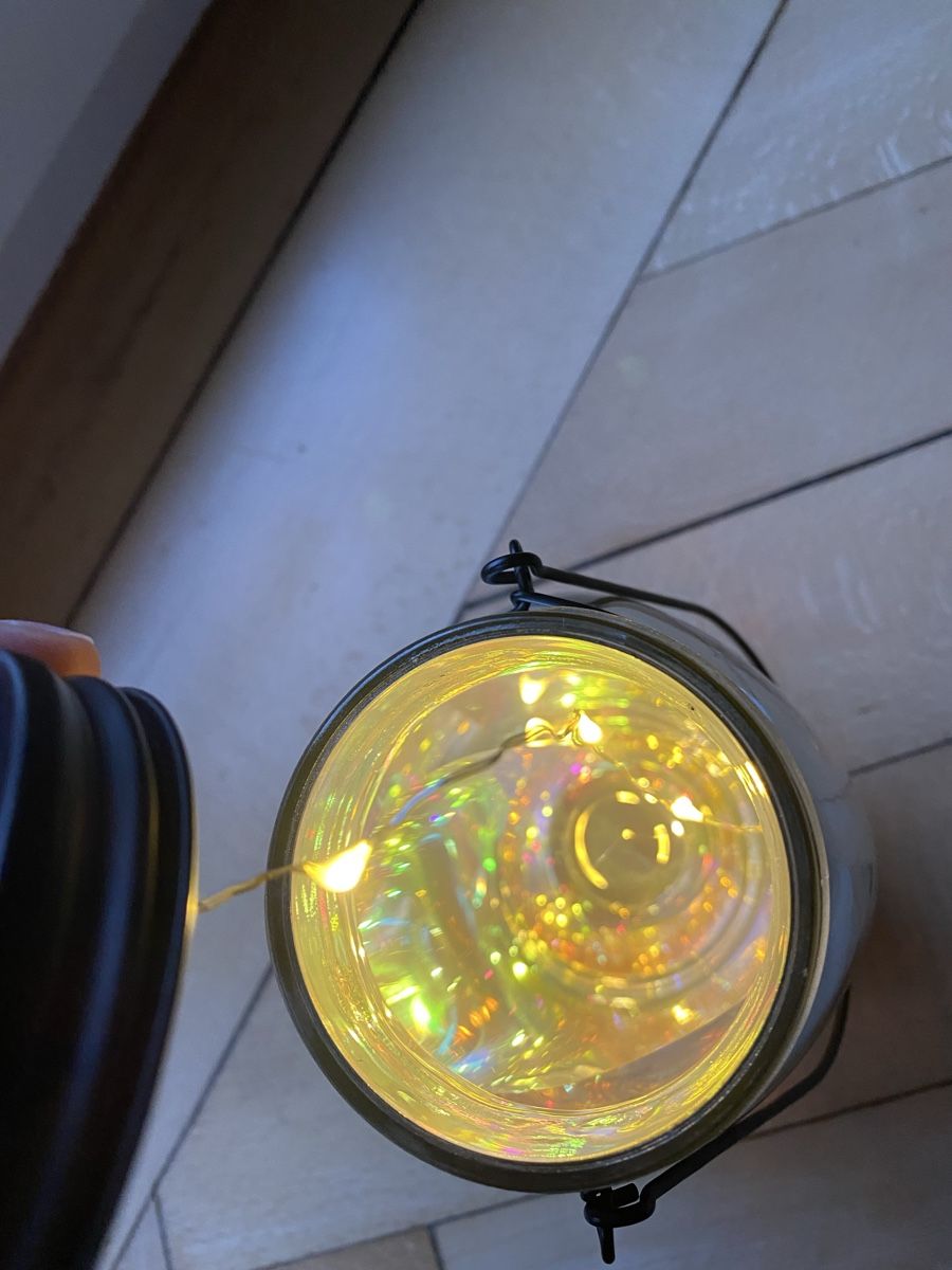 Tutte le decorazioni: Weihnachtsdeko, Glas mit Lichterkette – Usato da Bern venduto da demalla 3
