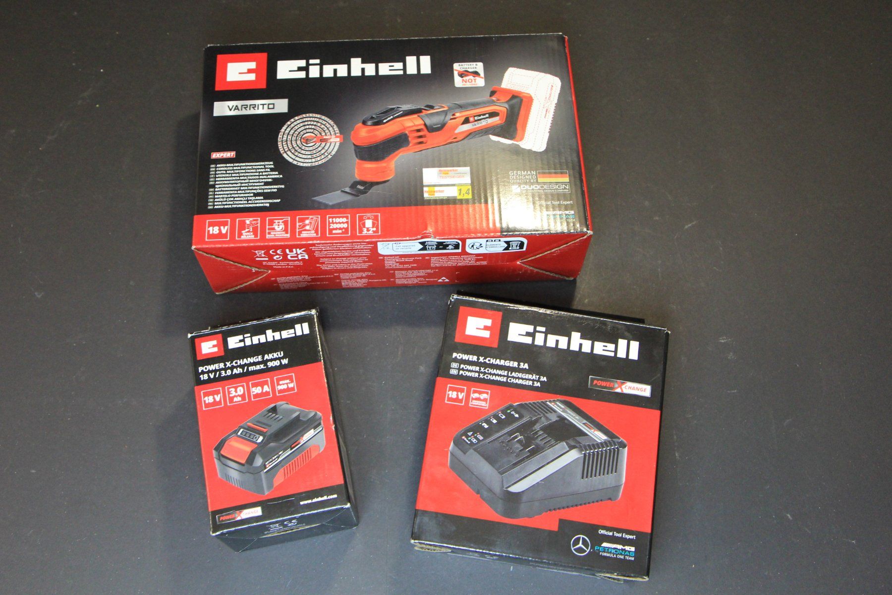Einhell Tutti gli attrezzi: Einhell VARRITO Multitool 18V, inkl. 3Ah Akku und Ladegerät – Usato da Hölstein venduto da Kraftpaket