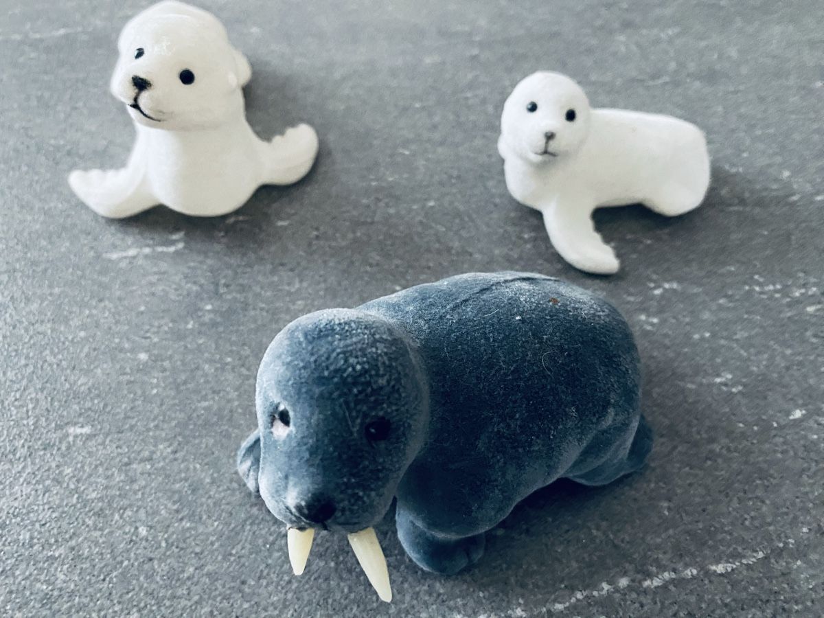 Alle Dekorationen: 3 DEKOFIGUREN SEELÖWE UND SEEHUNDE – Gebraucht aus Malters von Kuettel1 3