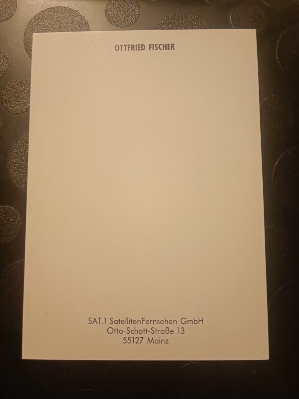 Autogramme: Ottfried Fischer - handsigniert – Gebraucht aus Menziken von Artographs 1
