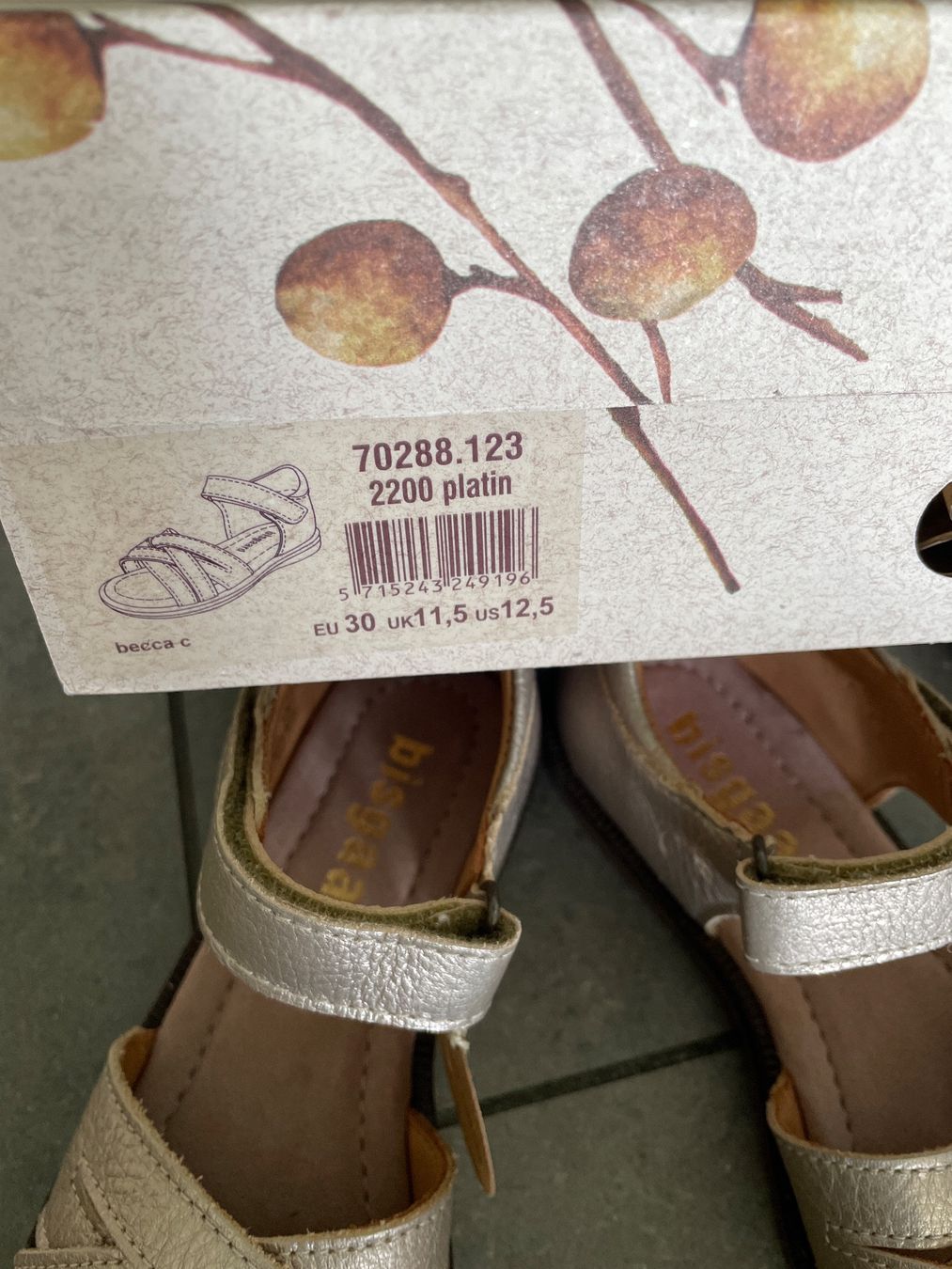 Bisgaard Scarpe per ragazze: Neue Bisgaard Leder-Sandalen – Nuovo e nell'imballaggio originale da Steffisburg venduto da elle013 2