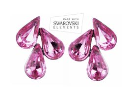 Swarovski  Ohrstecker Rose
