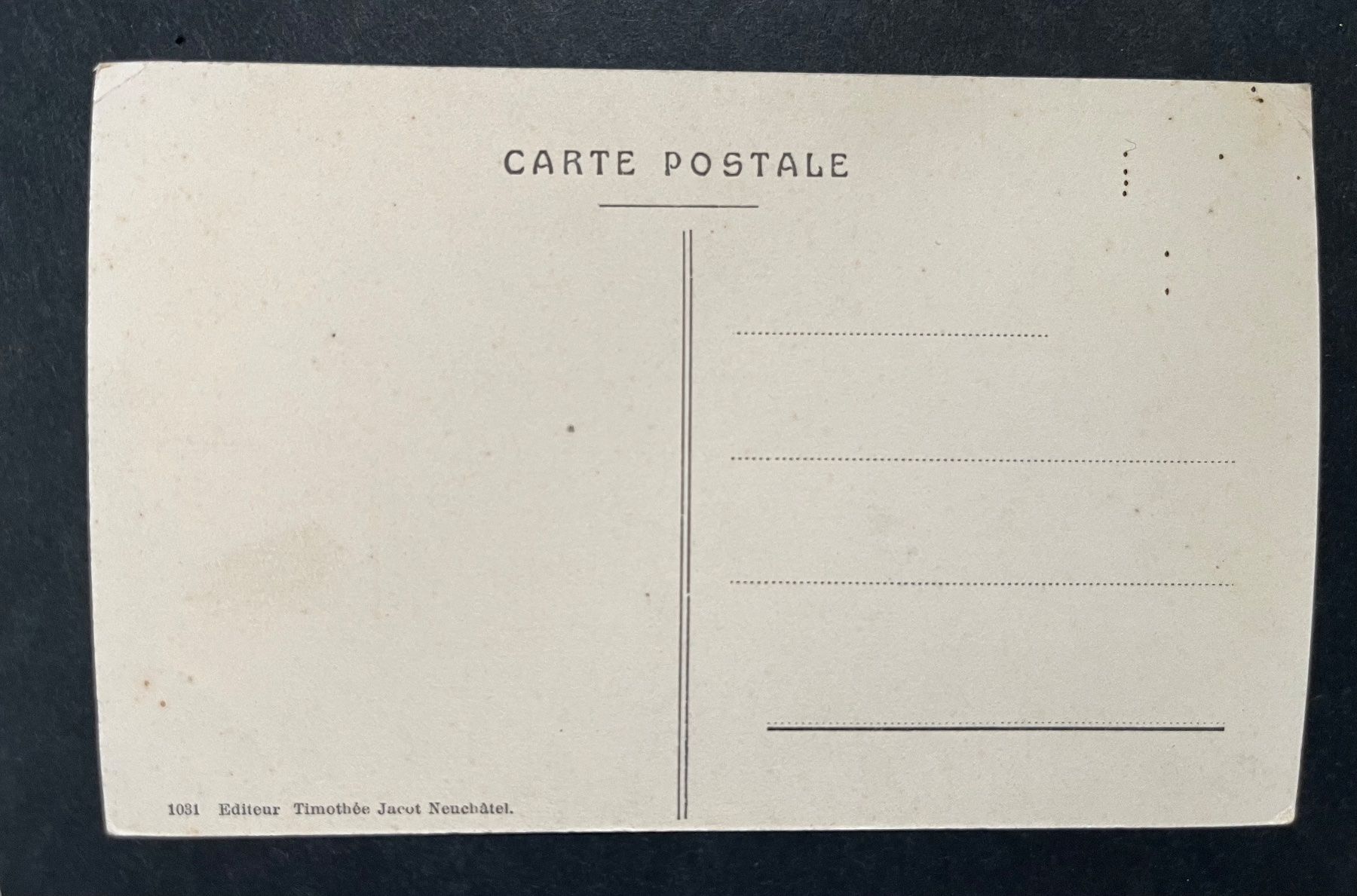 Cartoline postali: Colombier - Le Quartier neuf/ ca. 1930 – Usato da Wabern venduto da DaxKarten-75 1