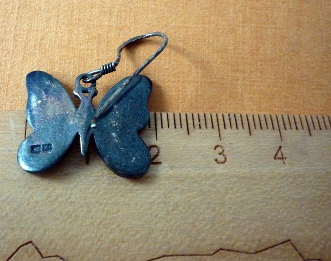 Orecchini pendenti & Orecchini a lobo: Schmetterling Ohrringe - 925 Silber – Usato da Adliswil venduto da di_hans 8