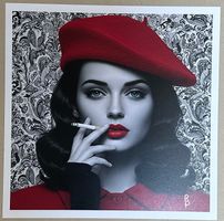 Bit Dancer: Modern Red  Fornasetti Lady, signiert 2/5
