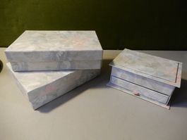 Aufbewahrungsboxen mit Blumenmuster neu 3 stück NEU